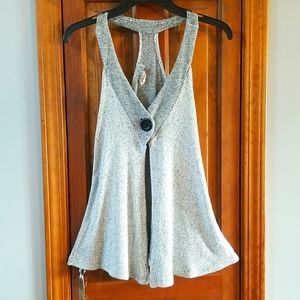 Women's The Buckle/BKE white/black knit sweater tank top in size medium